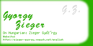 gyorgy zieger business card